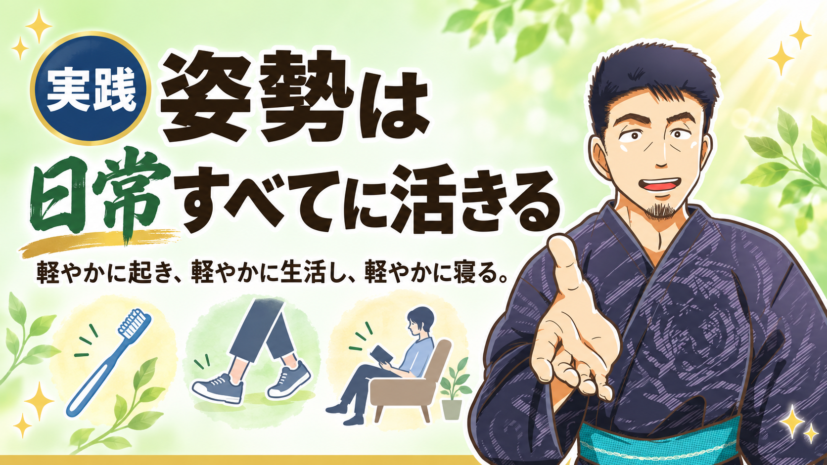 日常生活に「姿勢」を生かす
