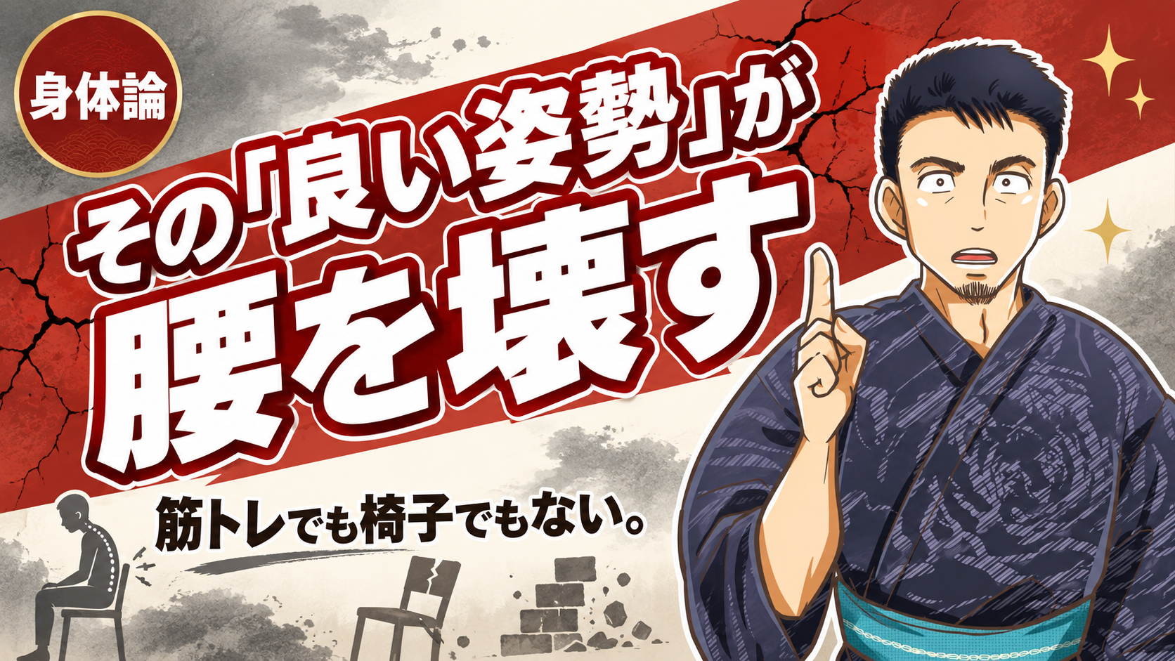 座る姿勢の改善は筋肉を鍛えることではない